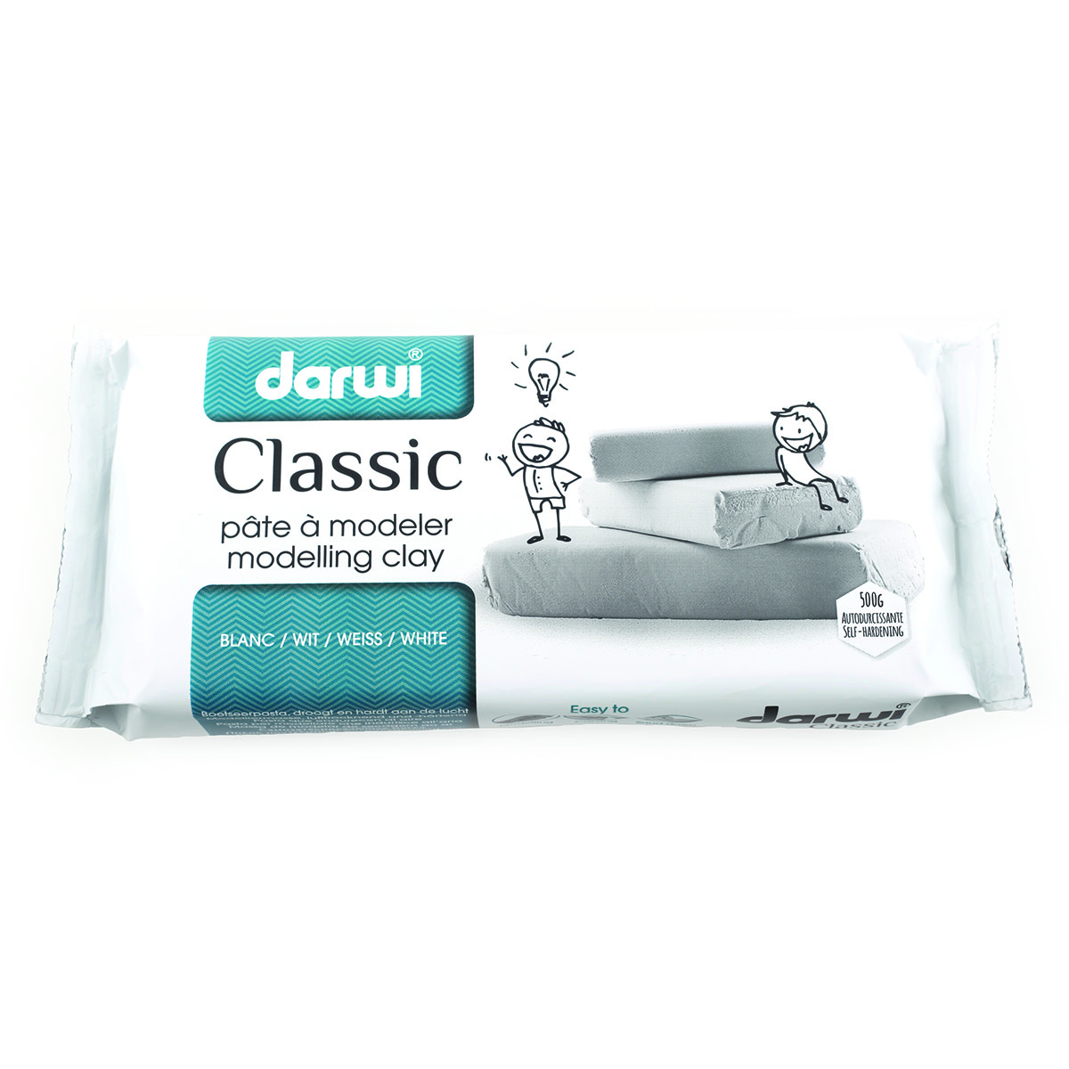 Паста для моделирования Classic, белая, 500 гр.  Darwi