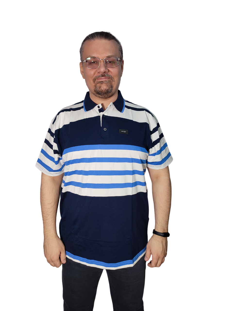 Футболка мужская Polo Pepe 159611 синяя 8XL