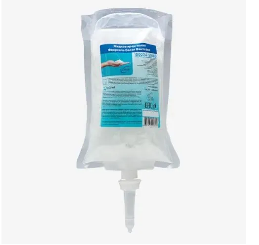 Жидкое мыло KEMAN в картридже для диспенсеров 1 л 6 шт бирка на пакет для медицинских отходов класс г 100 шт белый