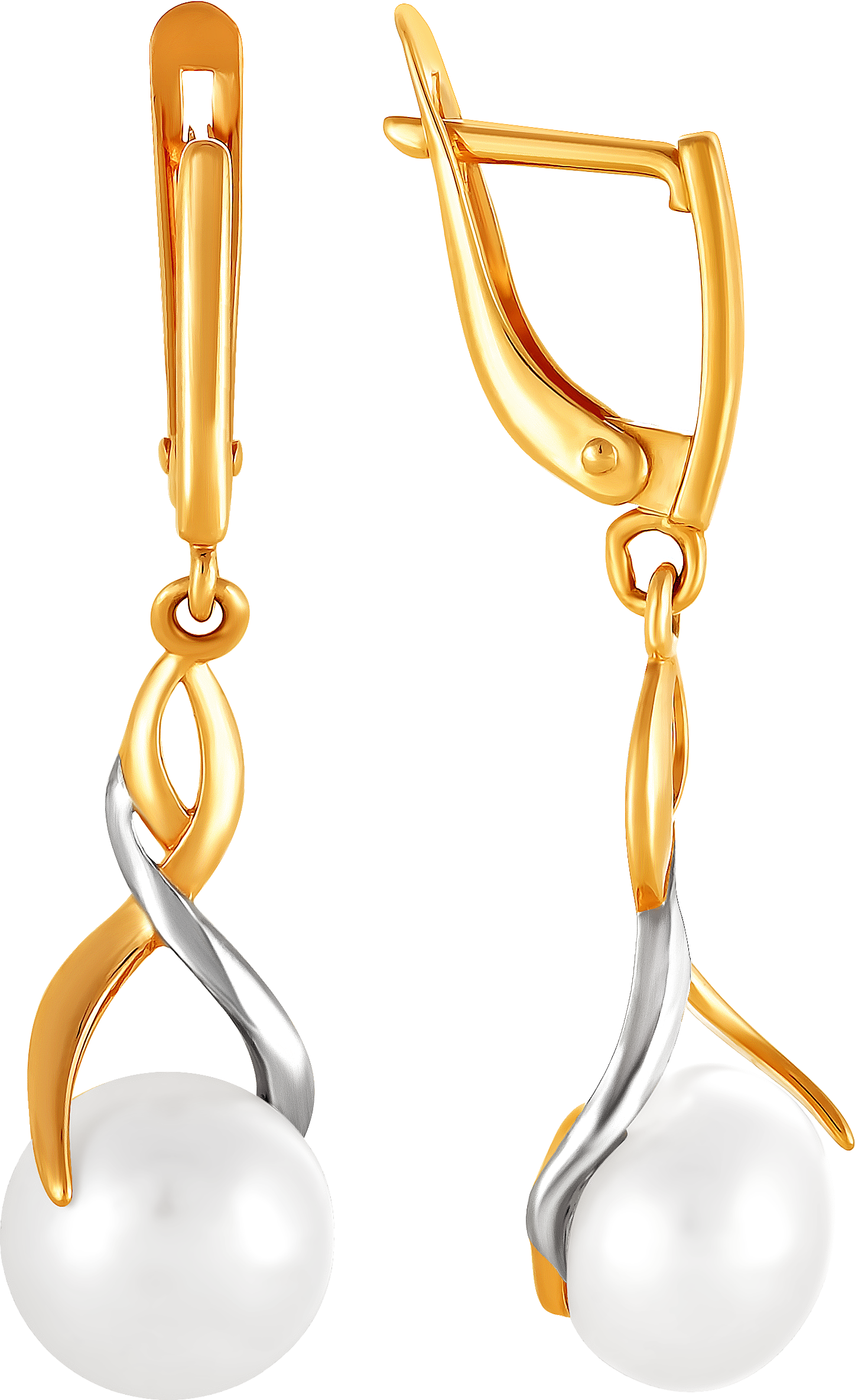 

Серьги женские из золота Примаэксклюзив 290-1-773Р, жемчуг, 290-1-773Р
