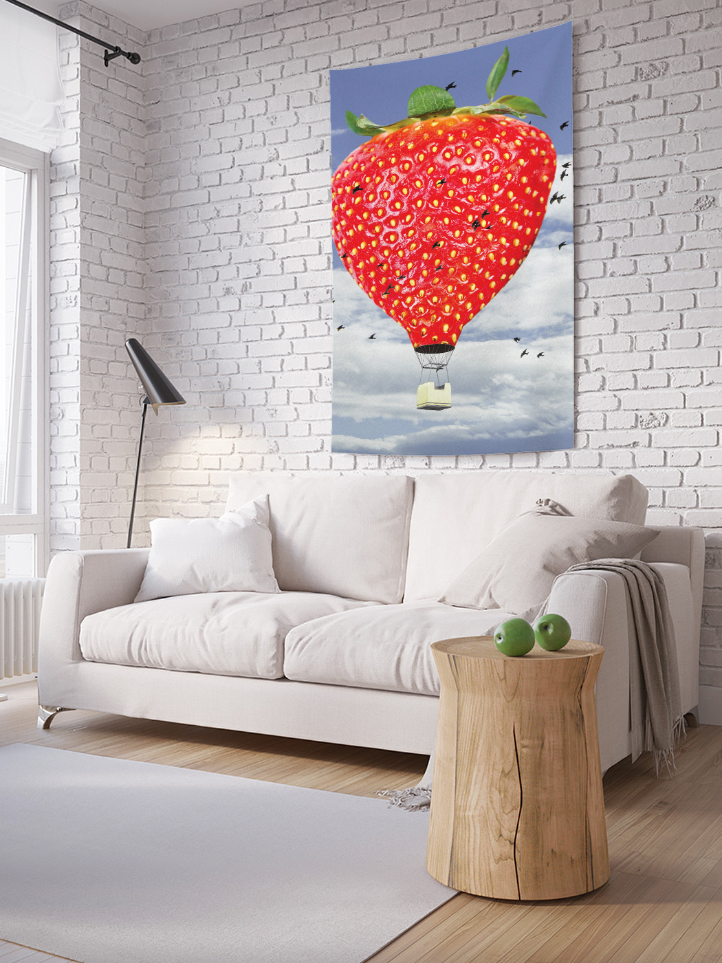 

Вертикальное фотопанно на стену JoyArty Воздушная клубника 150x200 см, Воздушная клубника