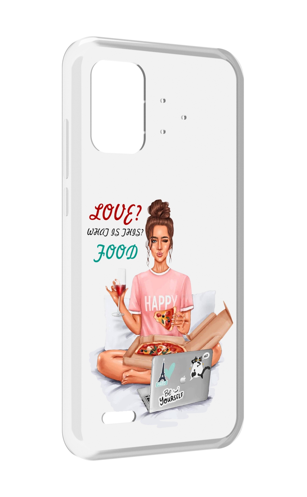 

Чехол MyPads девушка-с-ноутбуком женский для UMIDIGI Bison Pro, Прозрачный, Tocco