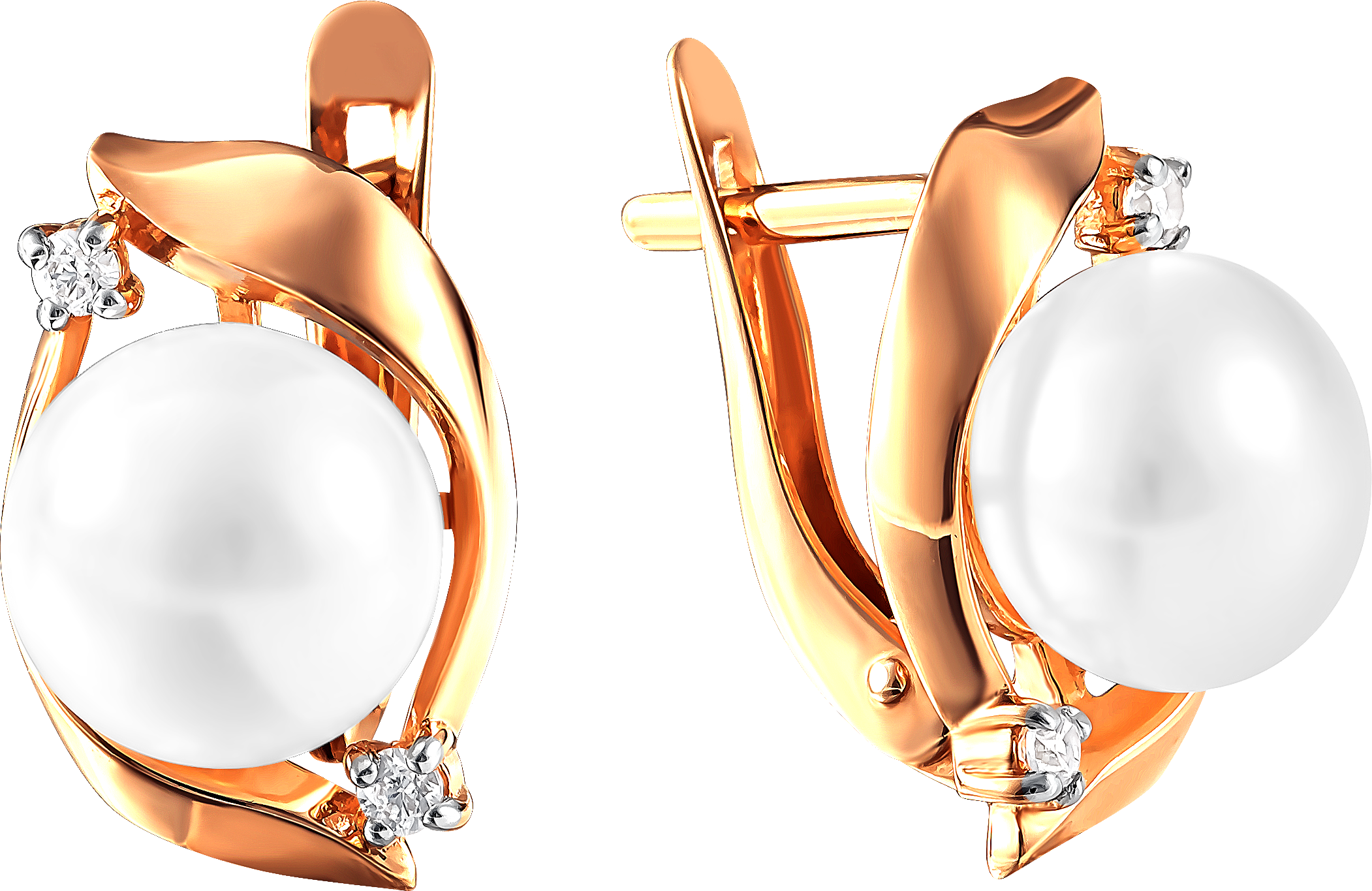 

Серьги женские из золота Примаэксклюзив 290-1-973Р, жемчуг/фианит, 290-1-973Р