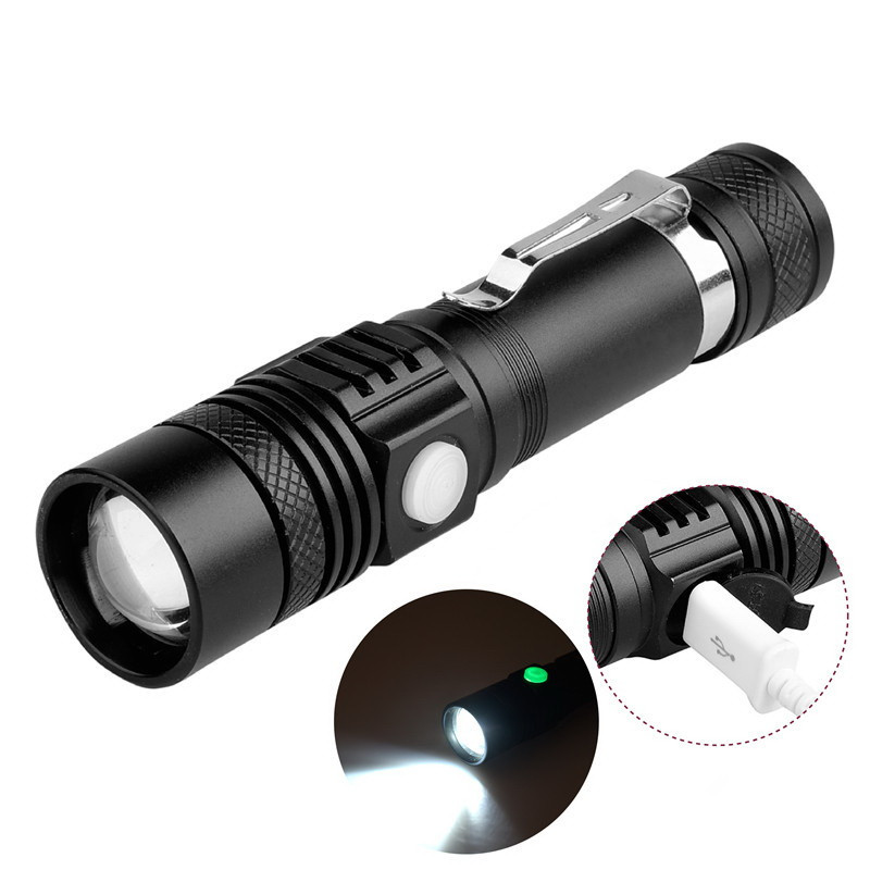 Фонарь тактический Flashlight T6-518 USB