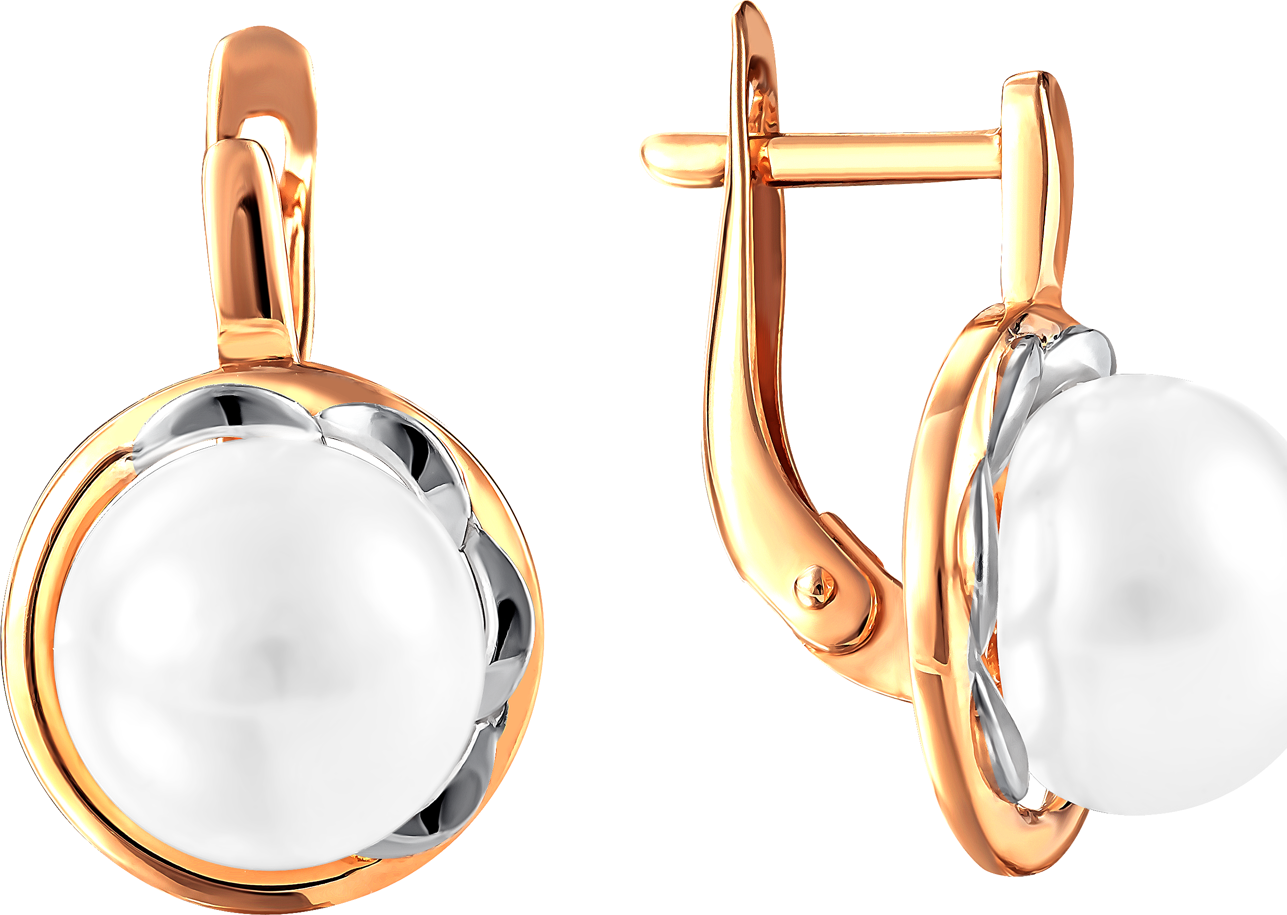 

Серьги женские из золота Примаэксклюзив 290-1-954Р, жемчуг, 290-1-954Р