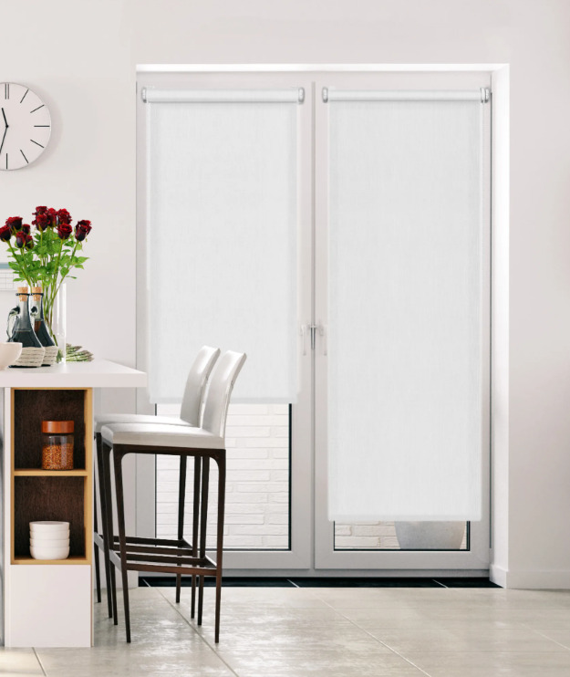 

Штора рулонная Inspire Шантунг 80x250 см белая, Shantung