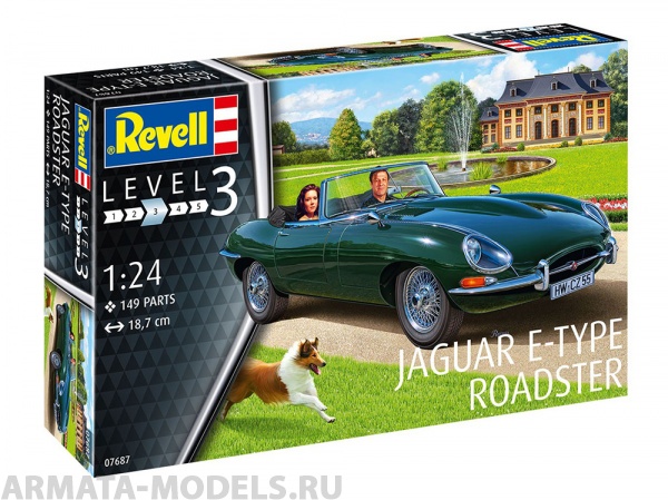 фото 67687re набор автомобиль jaguar e-type roadster revell