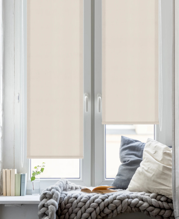 

Штора рулонная Inspire Шантунг 55x160 см бежевая, Shantung