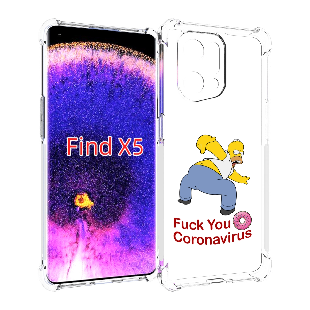 

Чехол MyPads корона-уходи для Oppo Find X5, Прозрачный, Tocco
