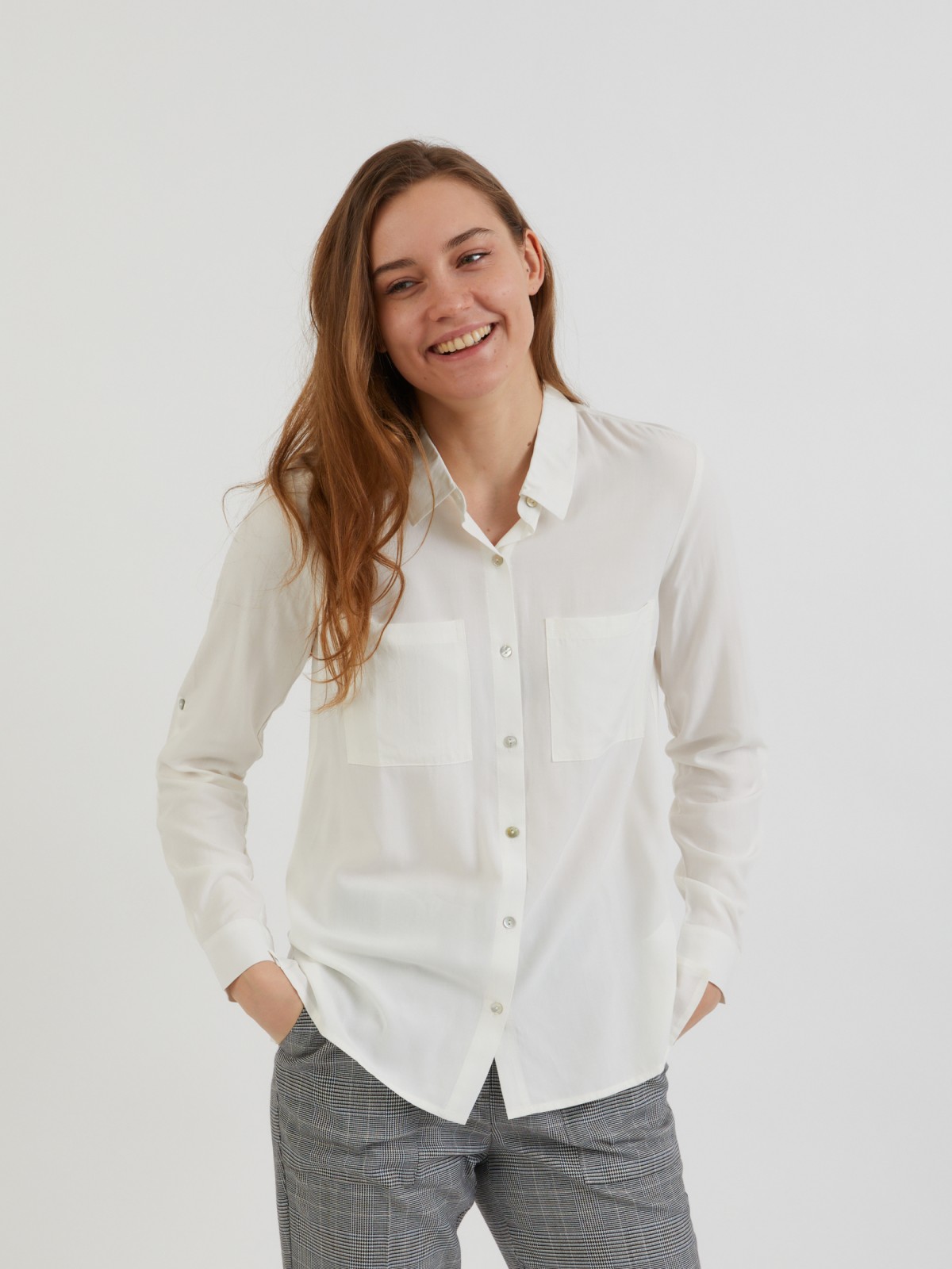 

Блуза женская Zolla z22132117Y0821000 бежевая XS, z22132117Y0821000