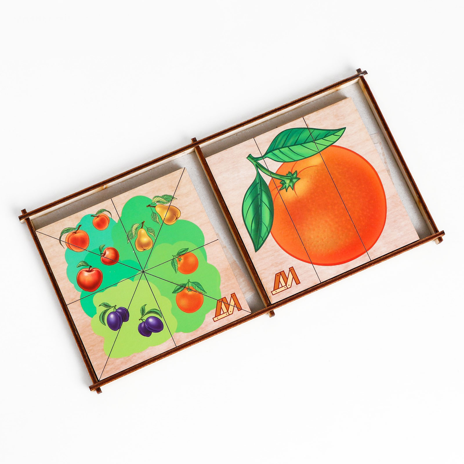 фото Пазлы «сложи картинку. фрукты» деревянные игрушки