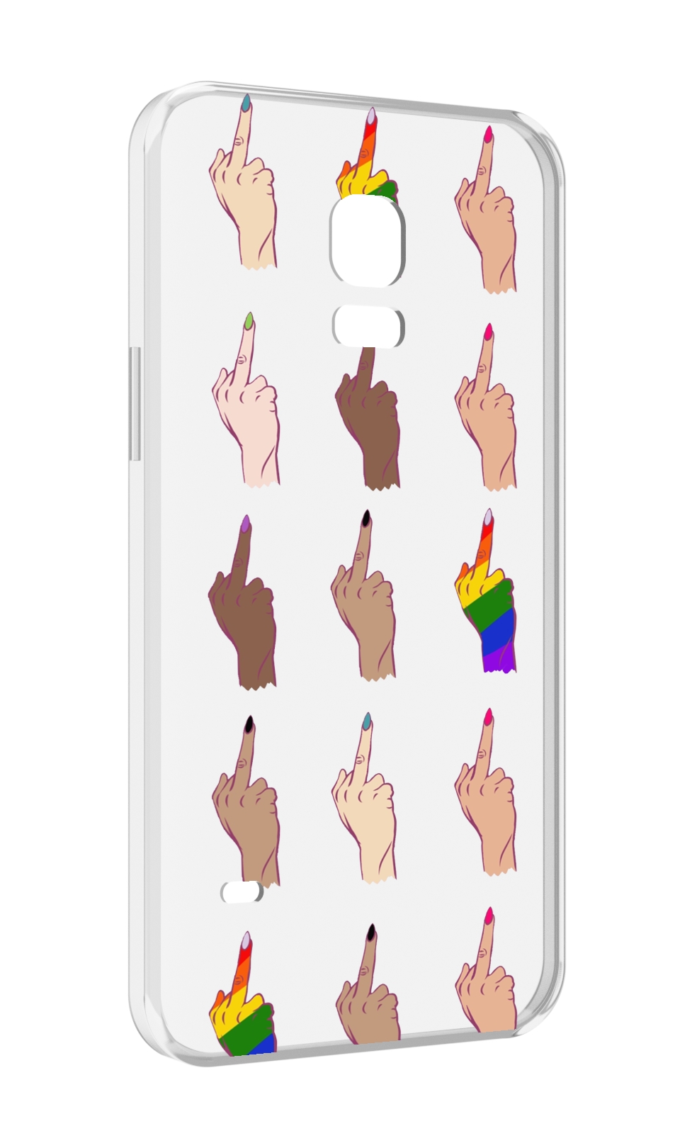 

Чехол MyPads разноцветные-руки для Samsung Galaxy S5 mini, Прозрачный, Tocco