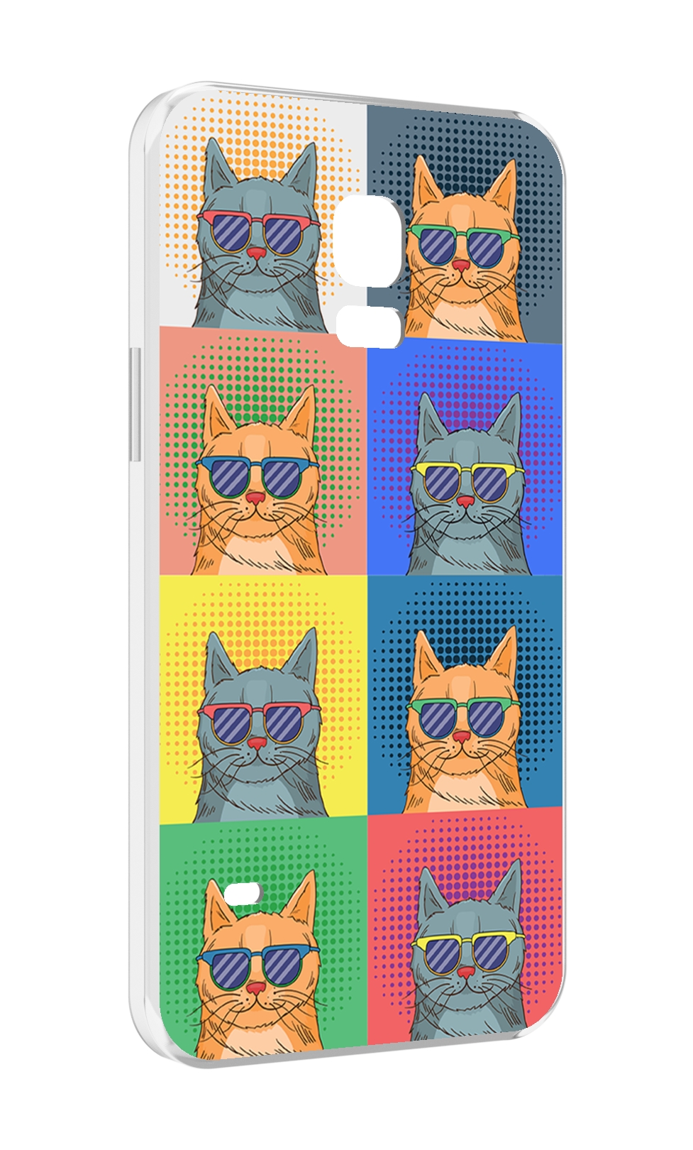 

Чехол MyPads разноцветные-коты для Samsung Galaxy S5 mini, Прозрачный, Tocco