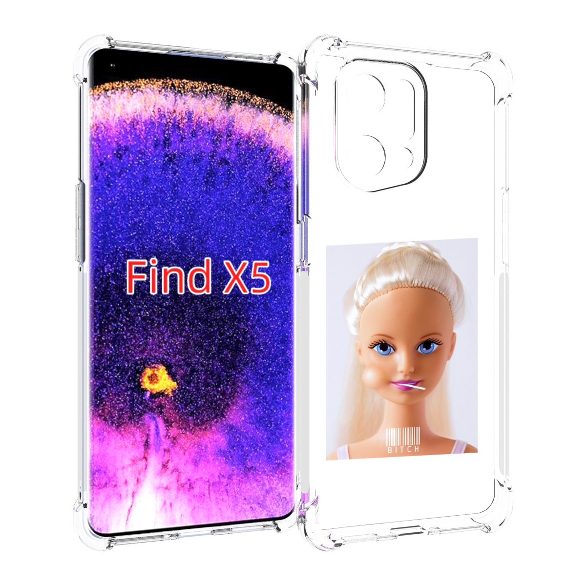 

Чехол MyPads барби для Oppo Find X5, Прозрачный, Tocco