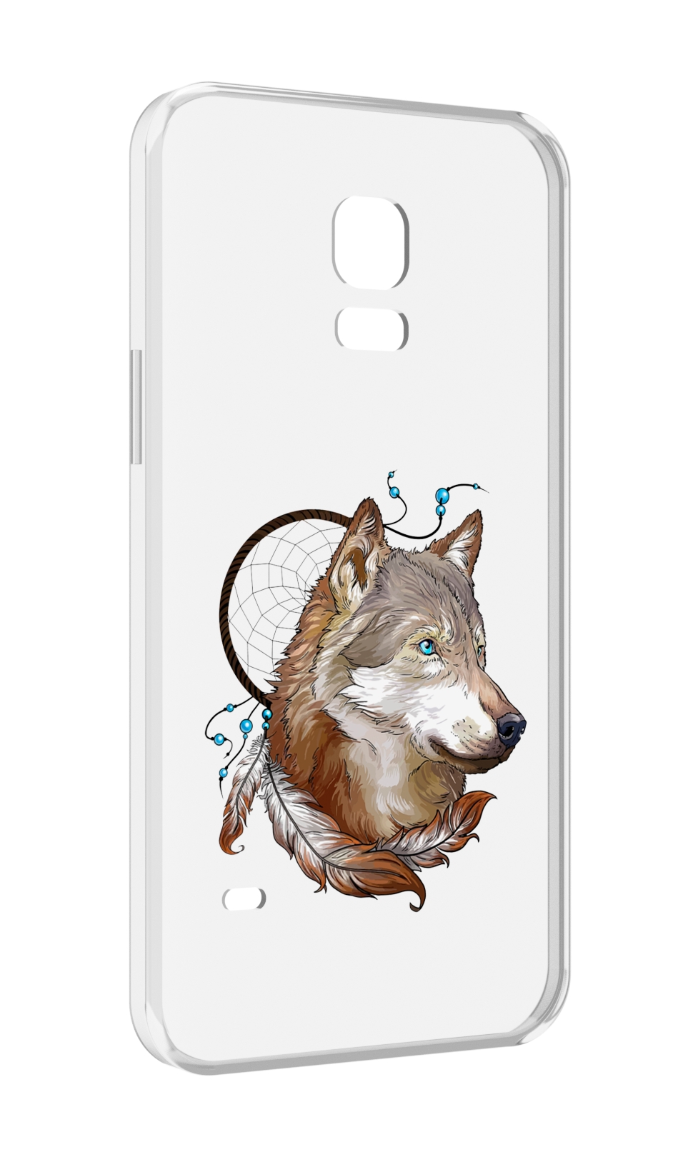 

Чехол MyPads волк и ловец снов для Samsung Galaxy S5 mini, Прозрачный, Tocco