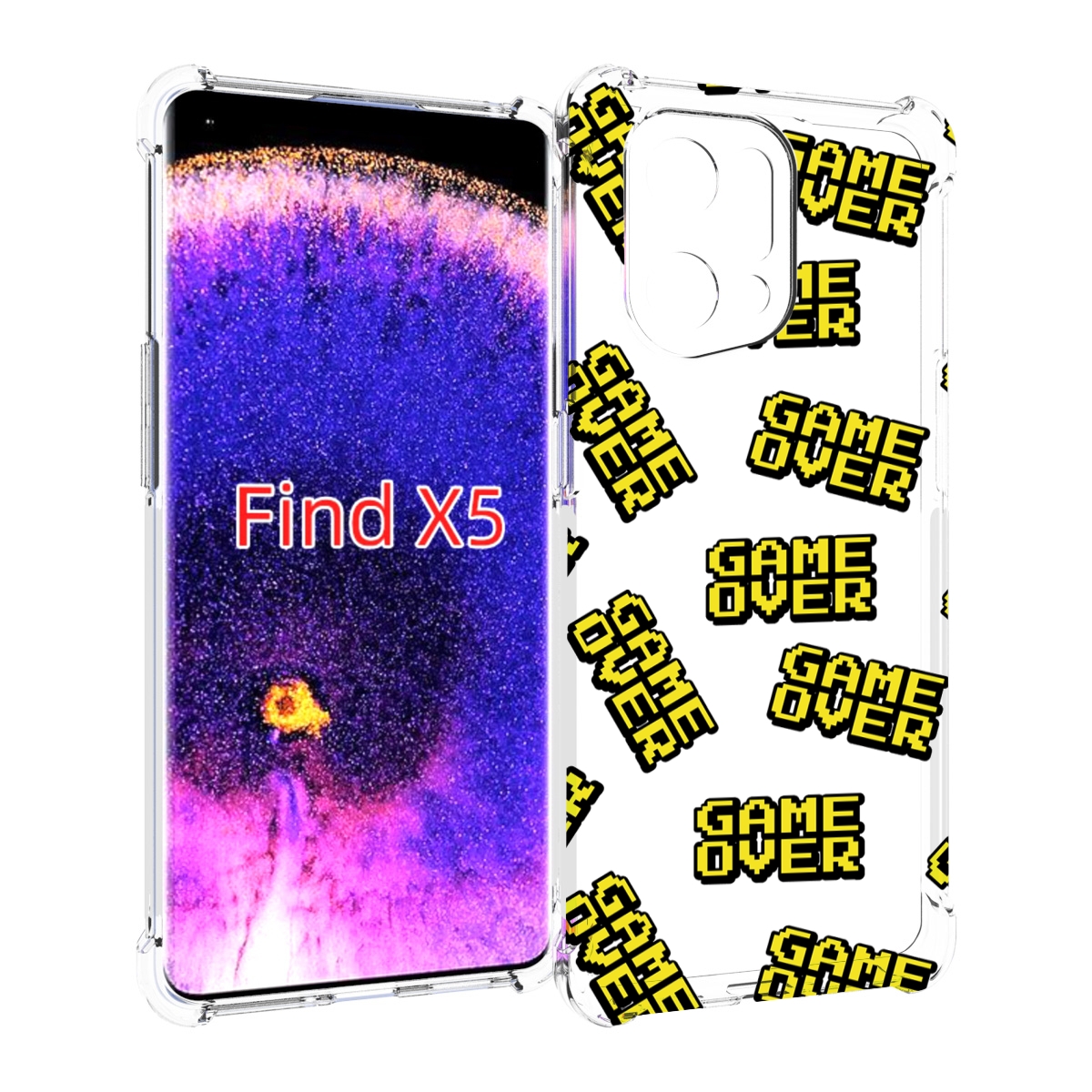 

Чехол MyPads игра-окончена для Oppo Find X5, Прозрачный, Tocco