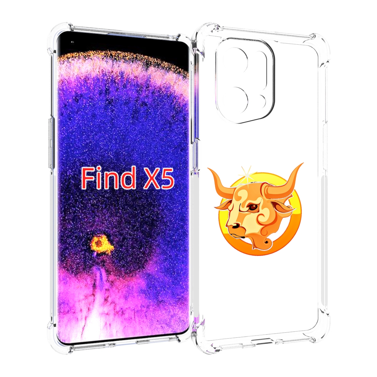 

Чехол MyPads знак-зодиака-телец-6 для Oppo Find X5, Прозрачный, Tocco