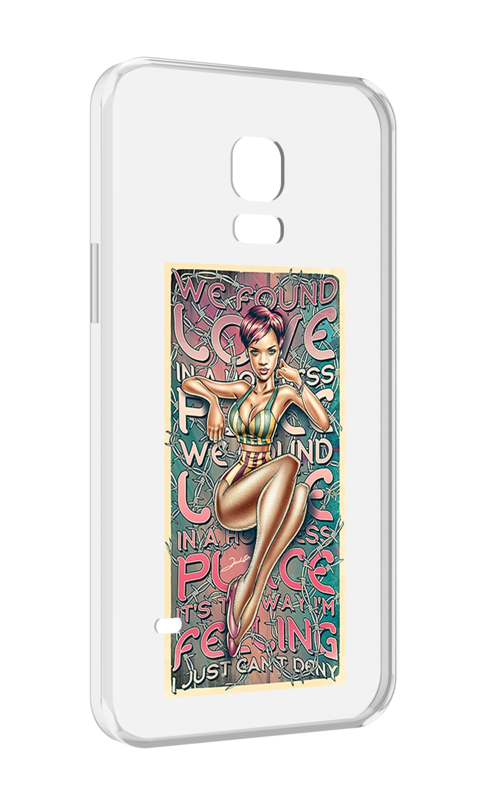 

Чехол MyPads постер-рианна для Samsung Galaxy S5 mini, Прозрачный, Tocco