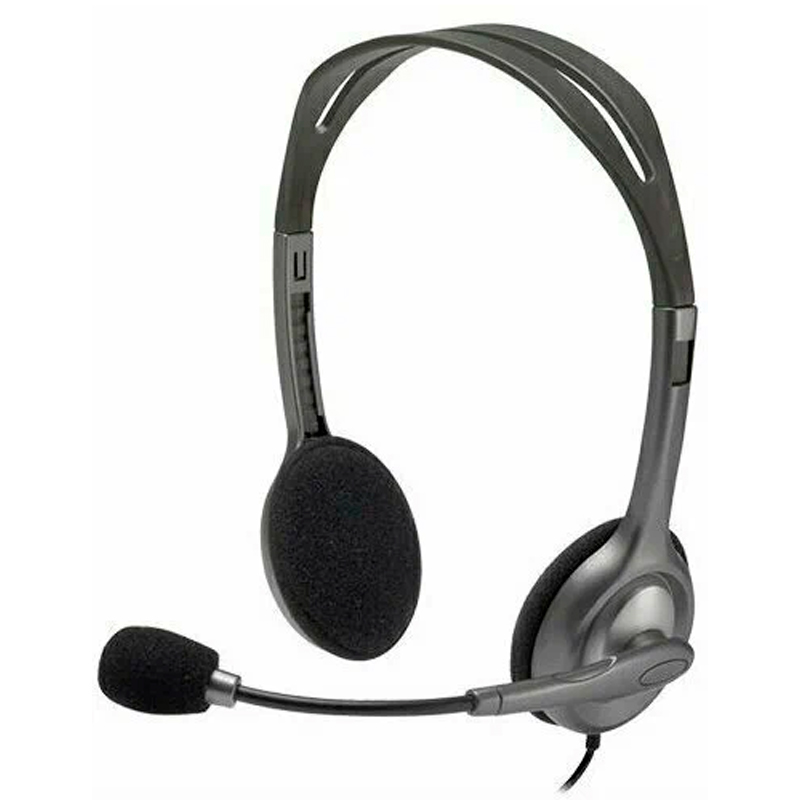 

Наушники Logitech H111 серый (981-000588), H111