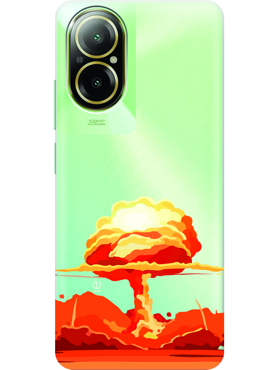 

Силиконовый чехол на Realme C67 с рисунком "Ядерный взрыв" прозрачный, Прозрачный;красный, 20012142