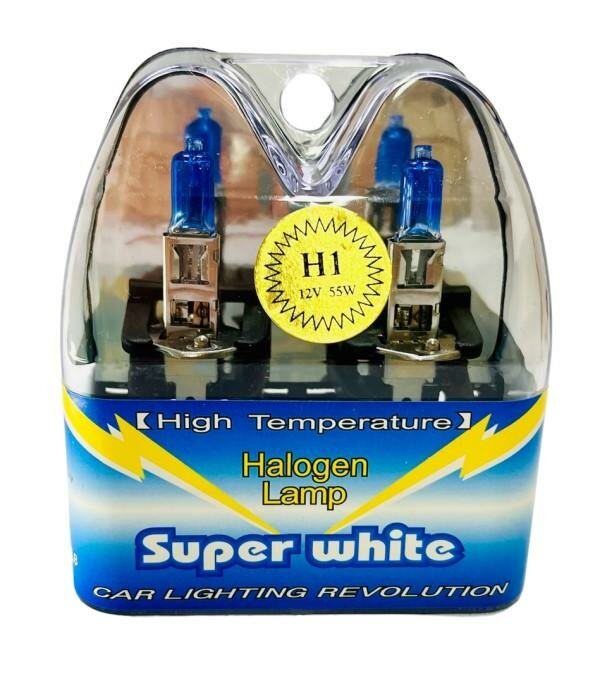 

Лампы галогеновые 12V H1 55W, (комплект 2 шт.), Лампы галогеновые