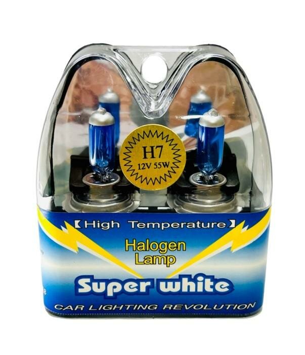 

Лампы галогеновые 12V H7 55W, (комплект 2 шт.), Лампы галогеновые