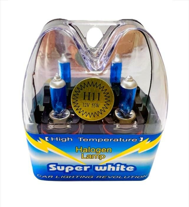 

Лампы галогеновые 12V H11 55W, (комплект 2 шт.), Лампы галогеновые
