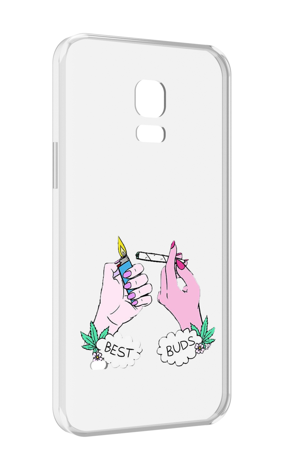 

Чехол MyPads плохие руки женский для Samsung Galaxy S5 mini, Прозрачный, Tocco