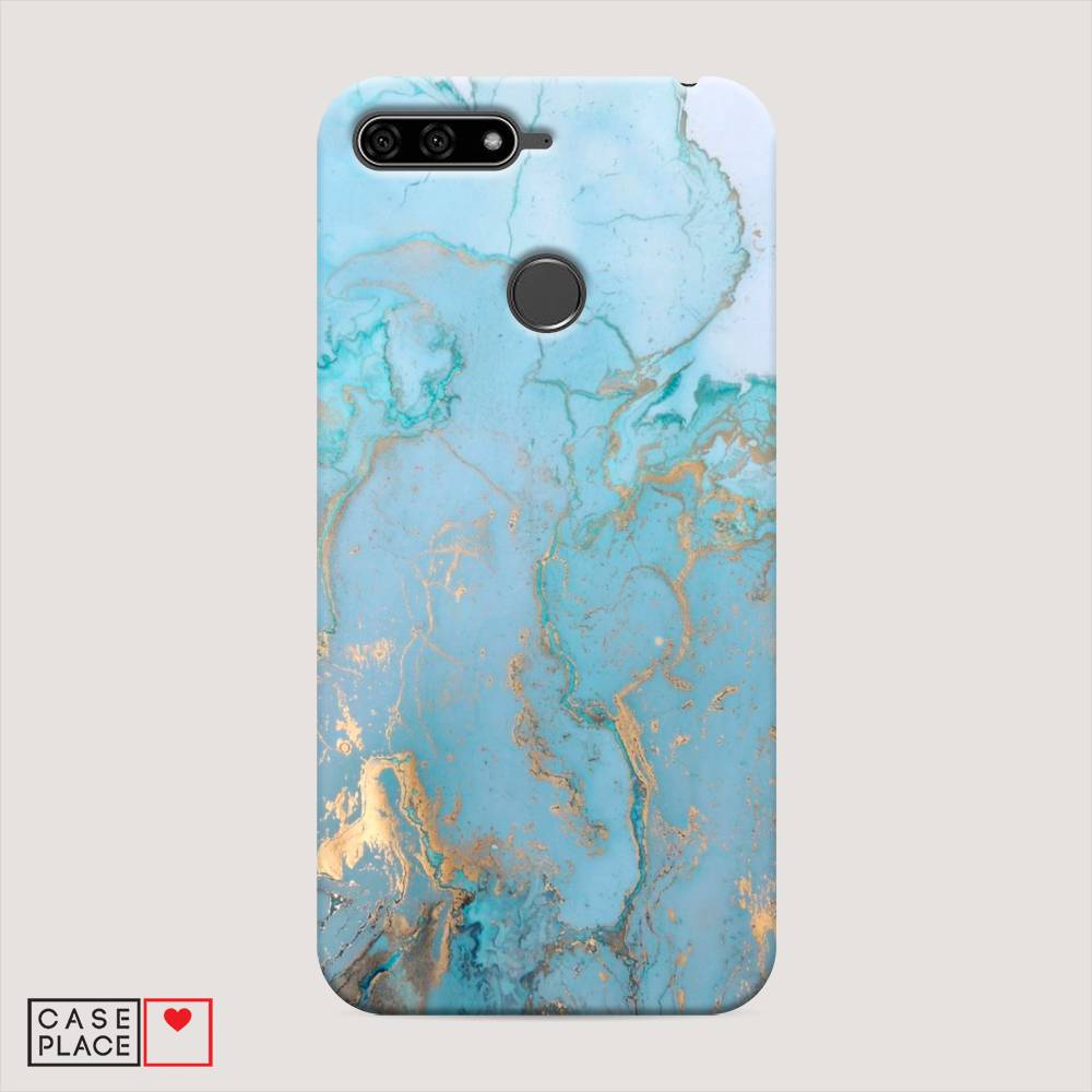 

Чехол Awog "Голубой мрамор рисунок" для Honor 7A Pro, 65420-2