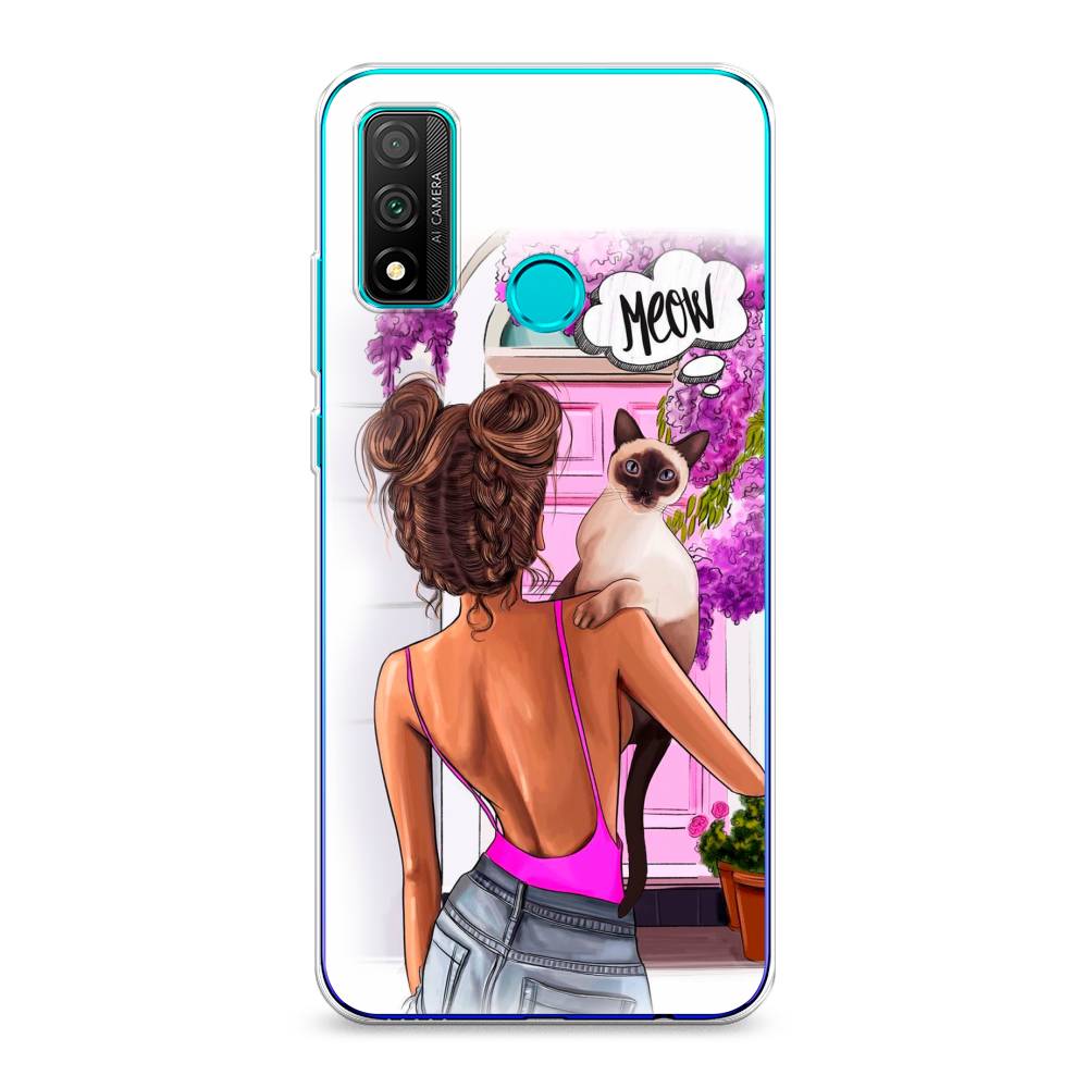 

Чехол Awog "Девушка с кошкой" для Huawei P Smart 2020