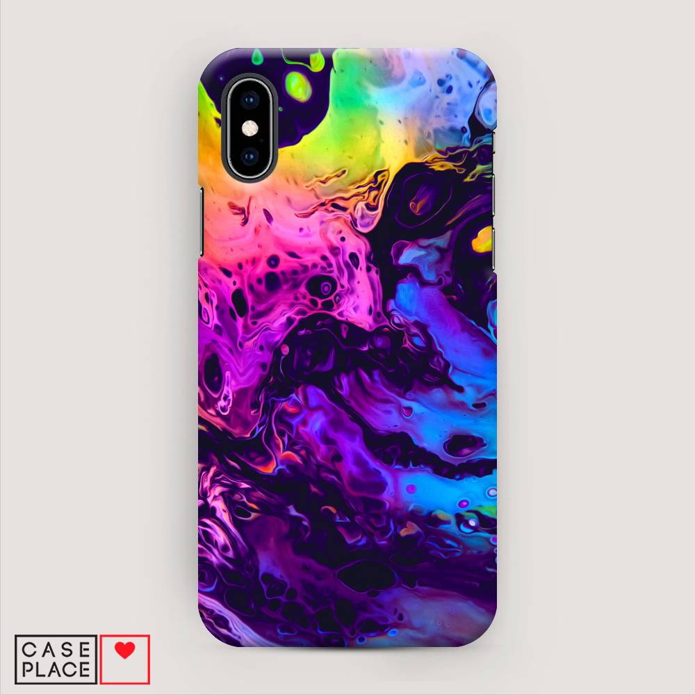 

Пластиковый чехол "ACID fluid" на Apple iPhone XS (10S), 11820-2