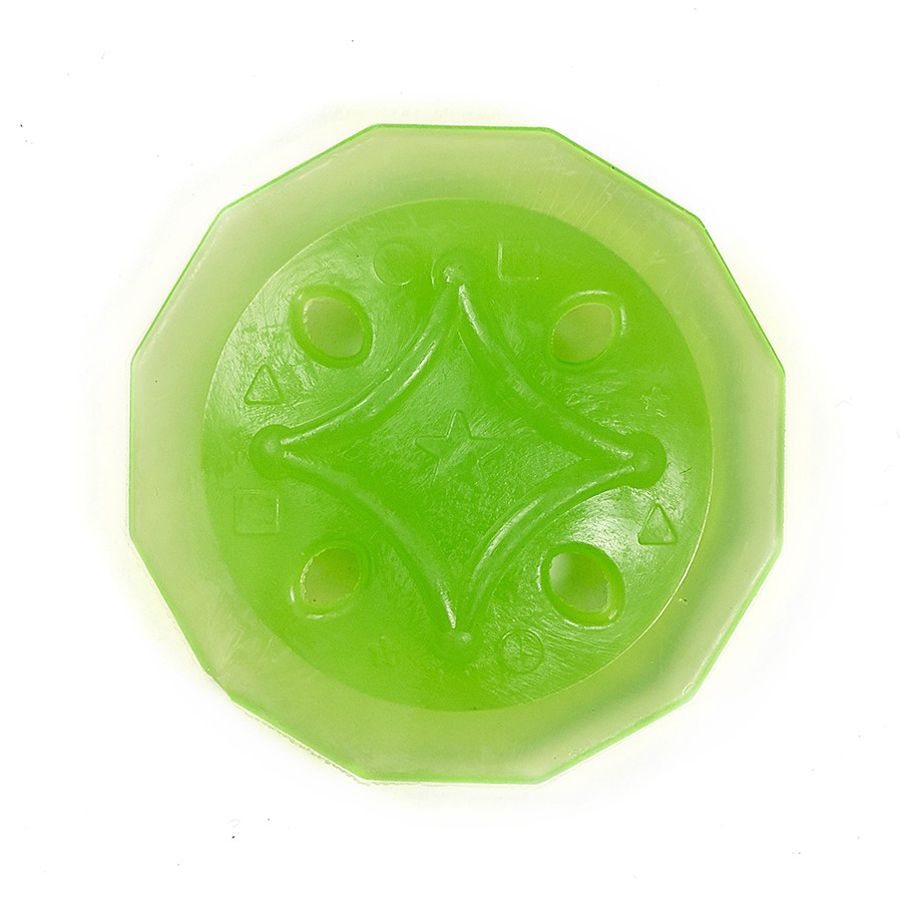 Игрушка для собак DOGLIKE Тарелка, резина, зеленый, 7 см