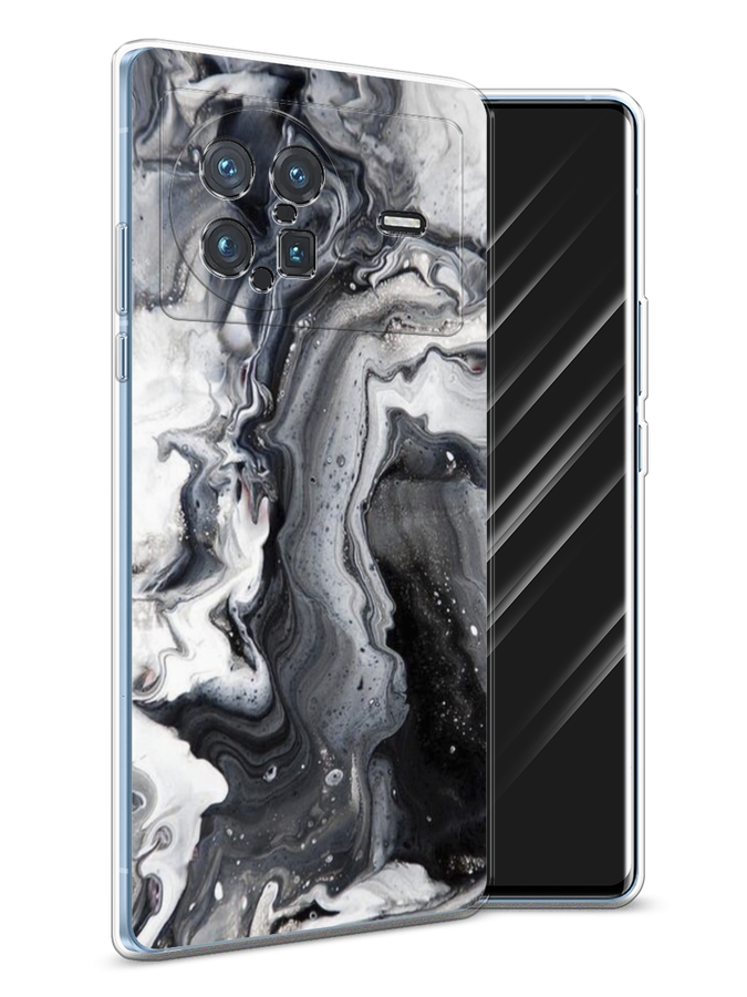 

Чехол Awog на Vivo X Note "Бело-черные сложные полосы", Разноцветный, 266950-3