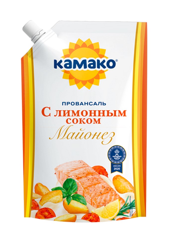 

Майонез КАМАКО Провансаль с лимонным соком 67% 400гр
