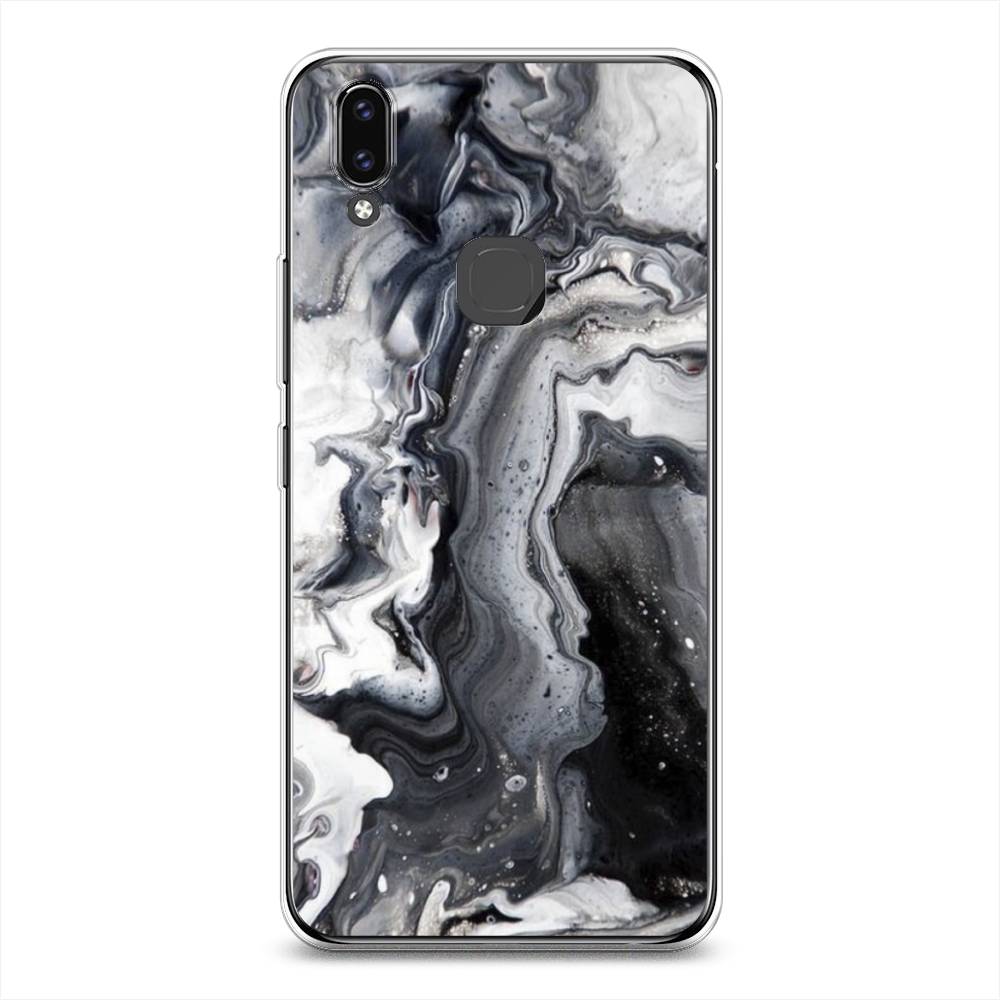 

Чехол Awog на Vivo V9/Y85 "Бело-черные сложные полосы", Разноцветный, 260150-3