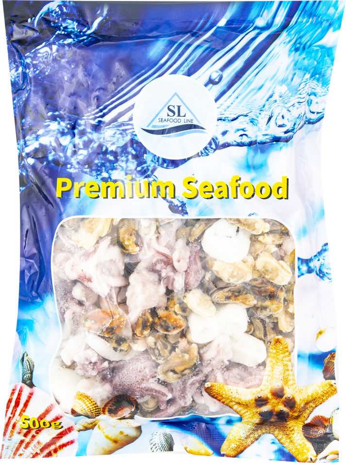 

Морской коктейль Premium Seafood замороженный 500 г