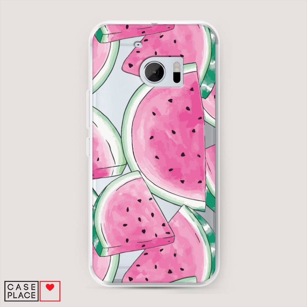 

Чехол Awog на HTC One M10 (HTC 10) / Эйчтиси One M10 (Эйчтиси 10) "Акварельные арбузы", 101950-10