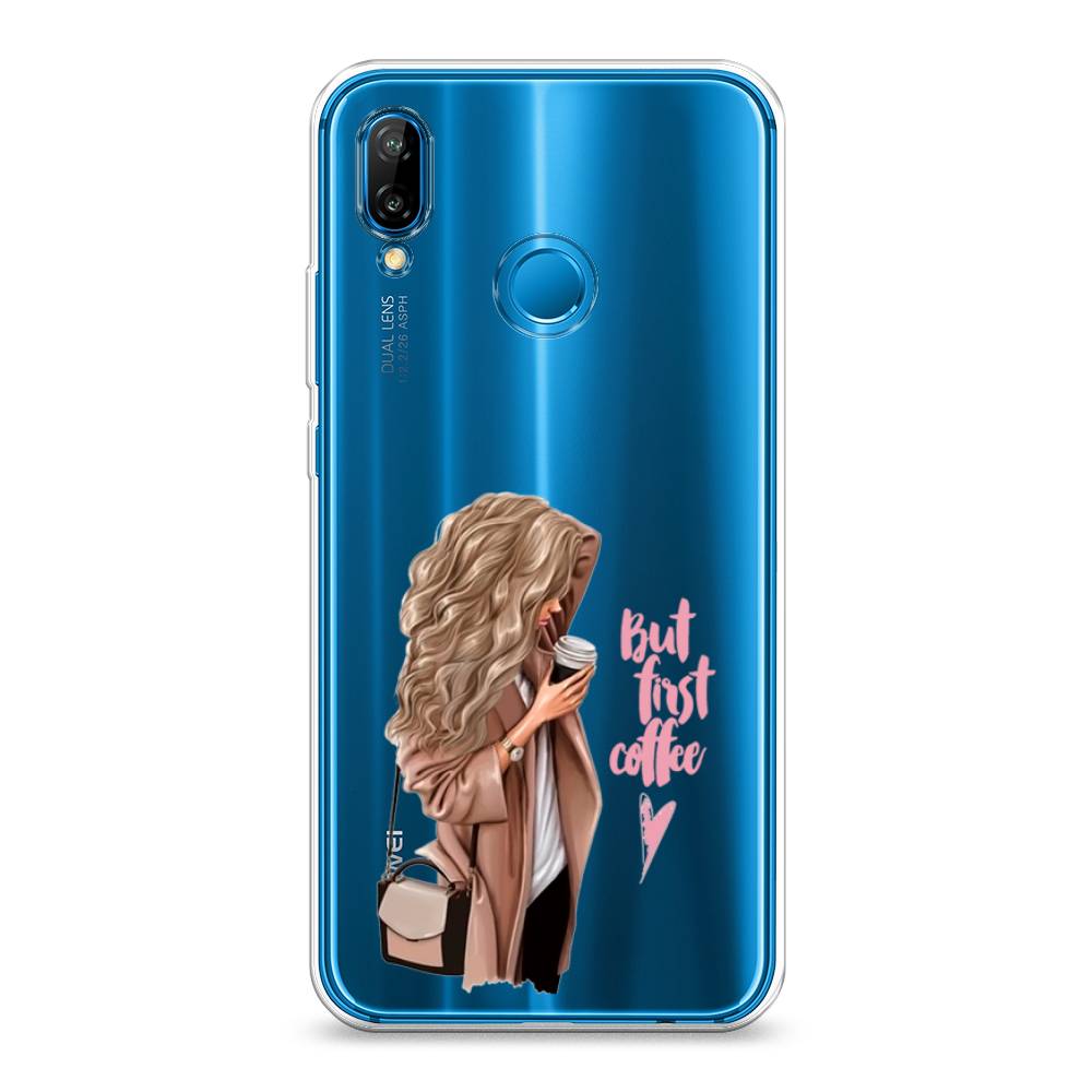 

Чехол Awog "Девушка с кофе" для Huawei P20 Lite
