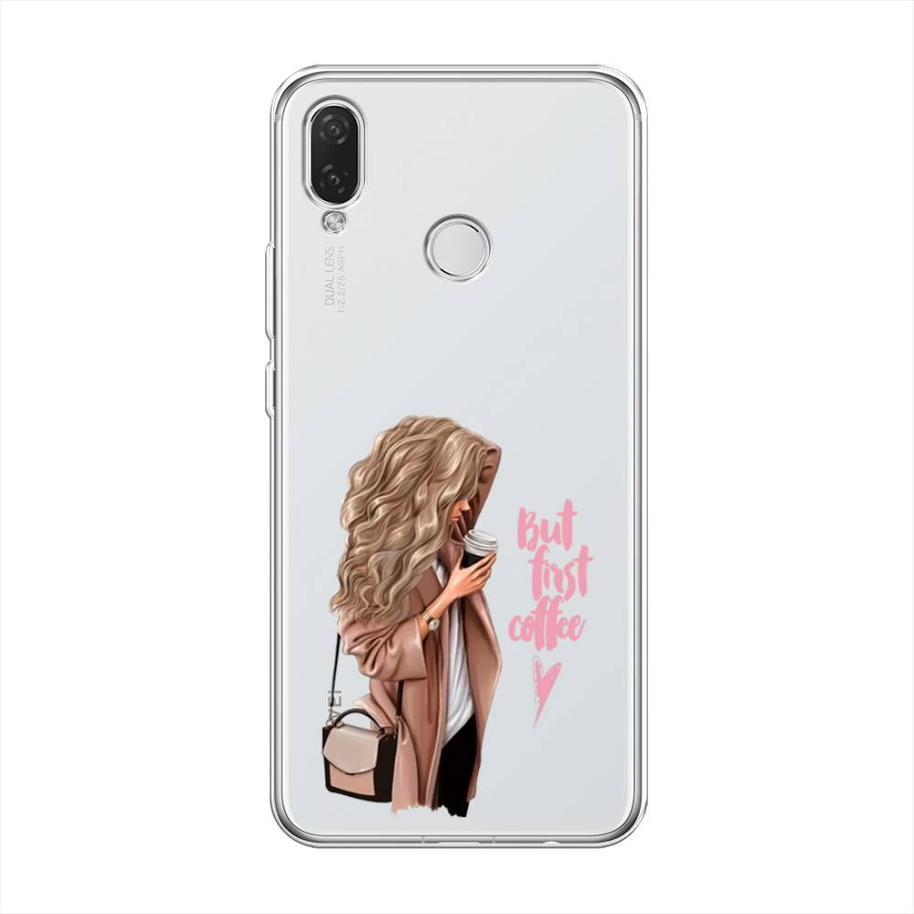 

Чехол Awog "Девушка с кофе" для Huawei P Smart Plus