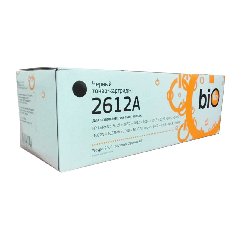 

Q2612A Bion совместимый черный тонер-картридж для HP LaserJet 1010/ 1020/ 3020/ 3052/ M100