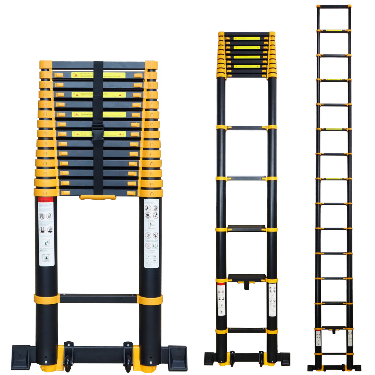 Лестница телескопическая алюминиевая Raybe RT590 5,9 м