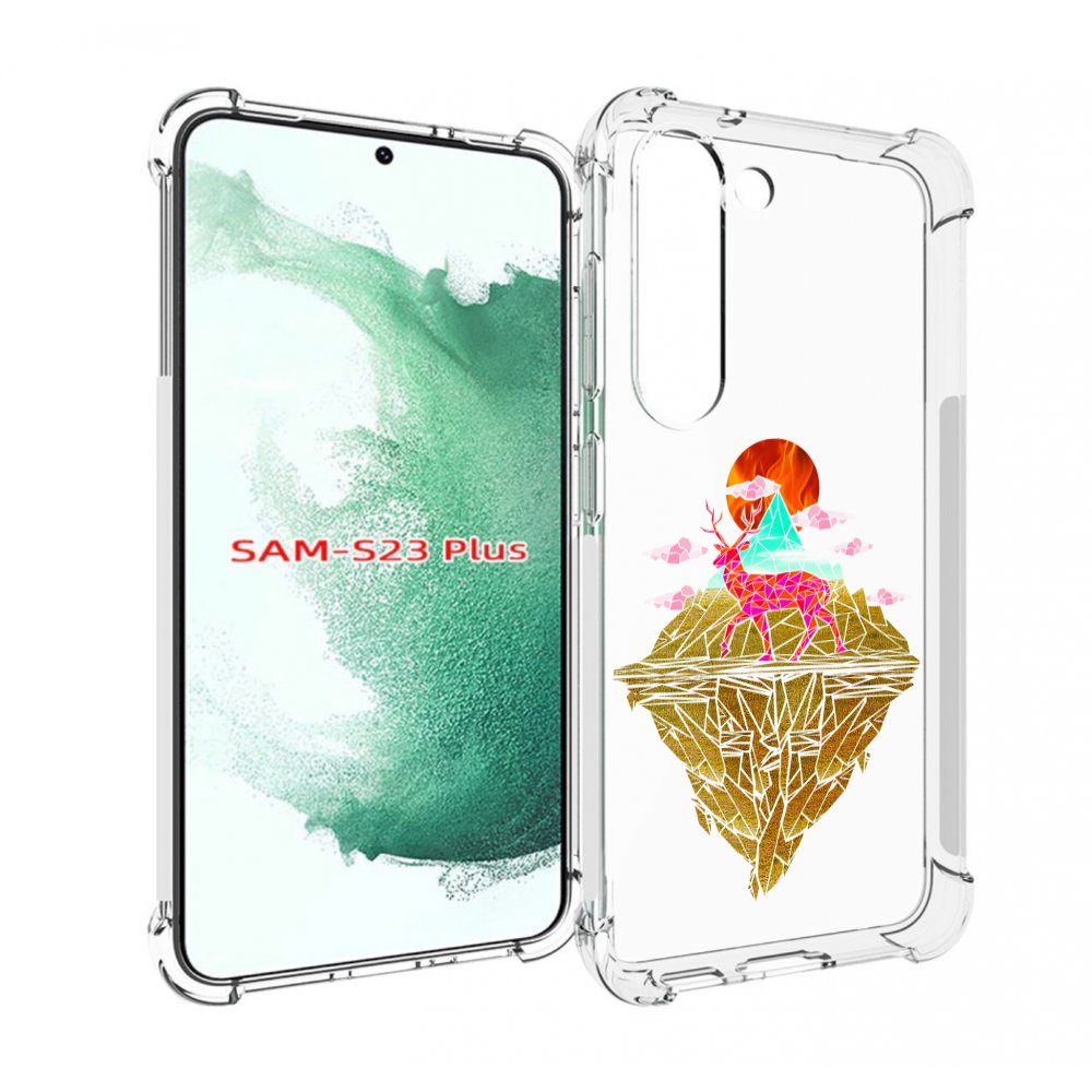 

Чехол MyPads розовый олень абстракция для Samsung Galaxy S23 Plus +, Прозрачный, Tocco