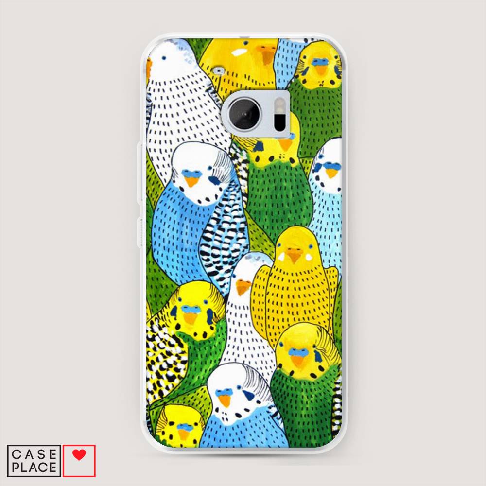 

Чехол Awog на HTC One M10 (HTC 10) / Эйчтиси One M10 (Эйчтиси 10) "Попугаи", 101950-1