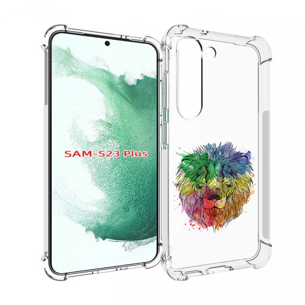 

Чехол MyPads разноцветный гордый лев для Samsung Galaxy S23 Plus +, Прозрачный, Tocco