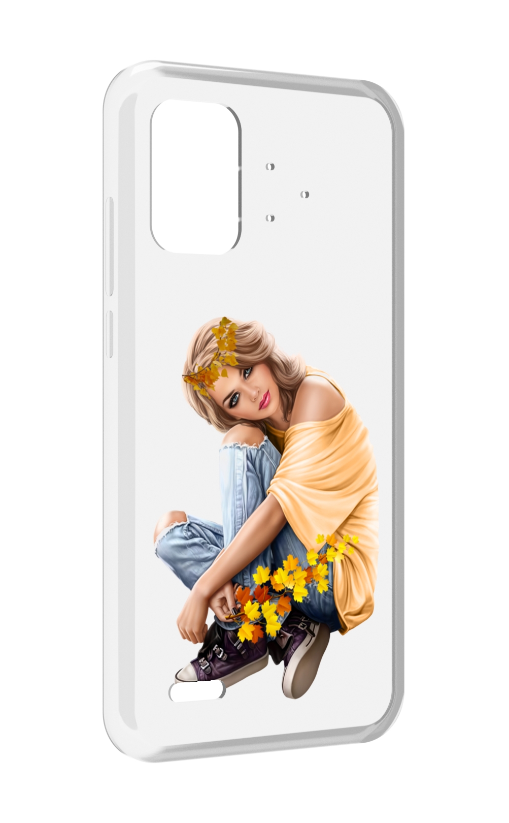 

Чехол MyPads девушка-в-цветочками женский для UMIDIGI Bison Pro, Прозрачный, Tocco