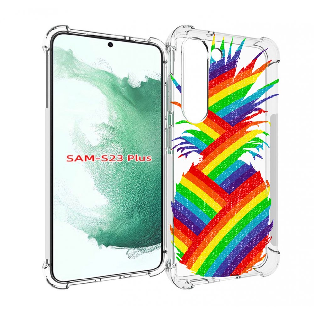 

Чехол MyPads радужный ананас для Samsung Galaxy S23 Plus +, Прозрачный, Tocco