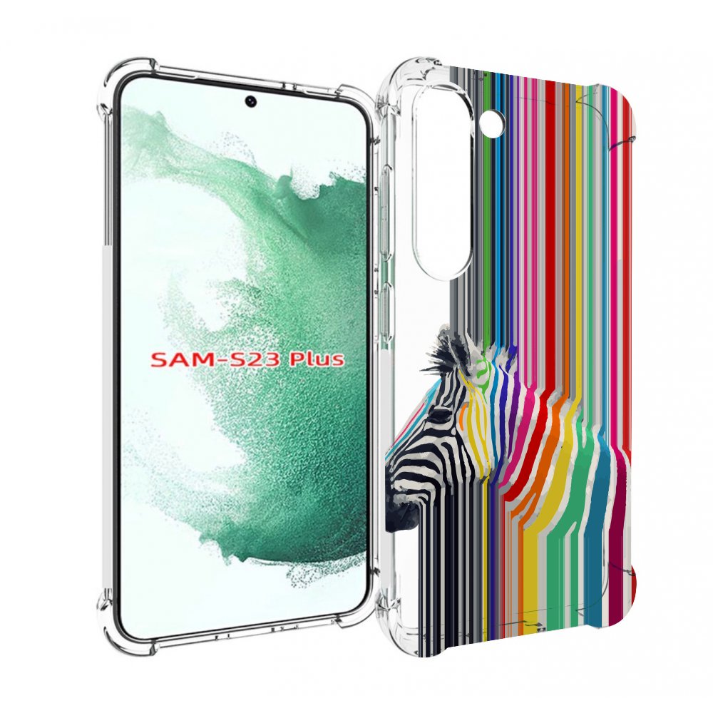 

Чехол MyPads радужная зебра для Samsung Galaxy S23 Plus +, Прозрачный, Tocco