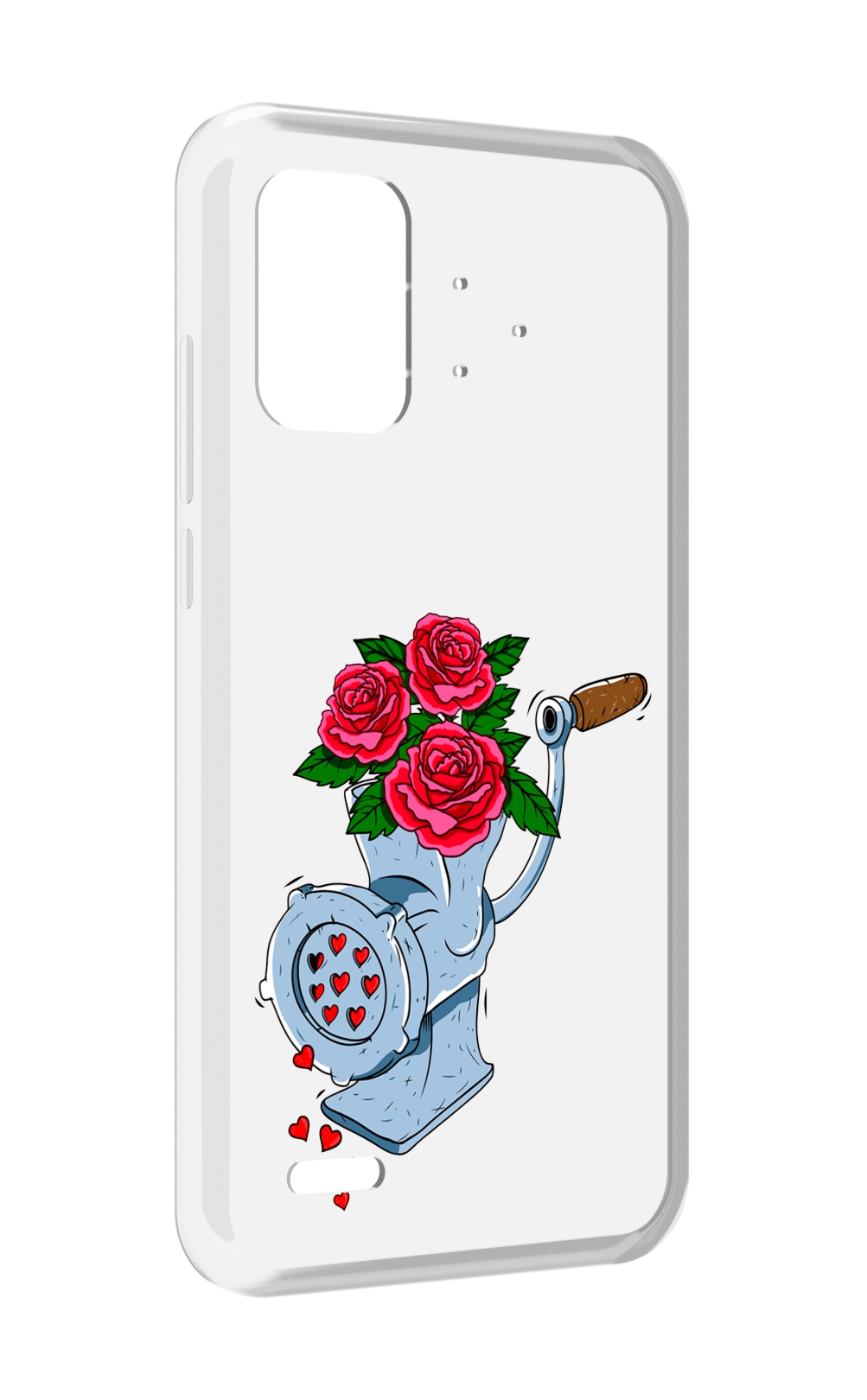 

Чехол MyPads Цветочные сердца для UMIDIGI Bison Pro, Прозрачный, Tocco