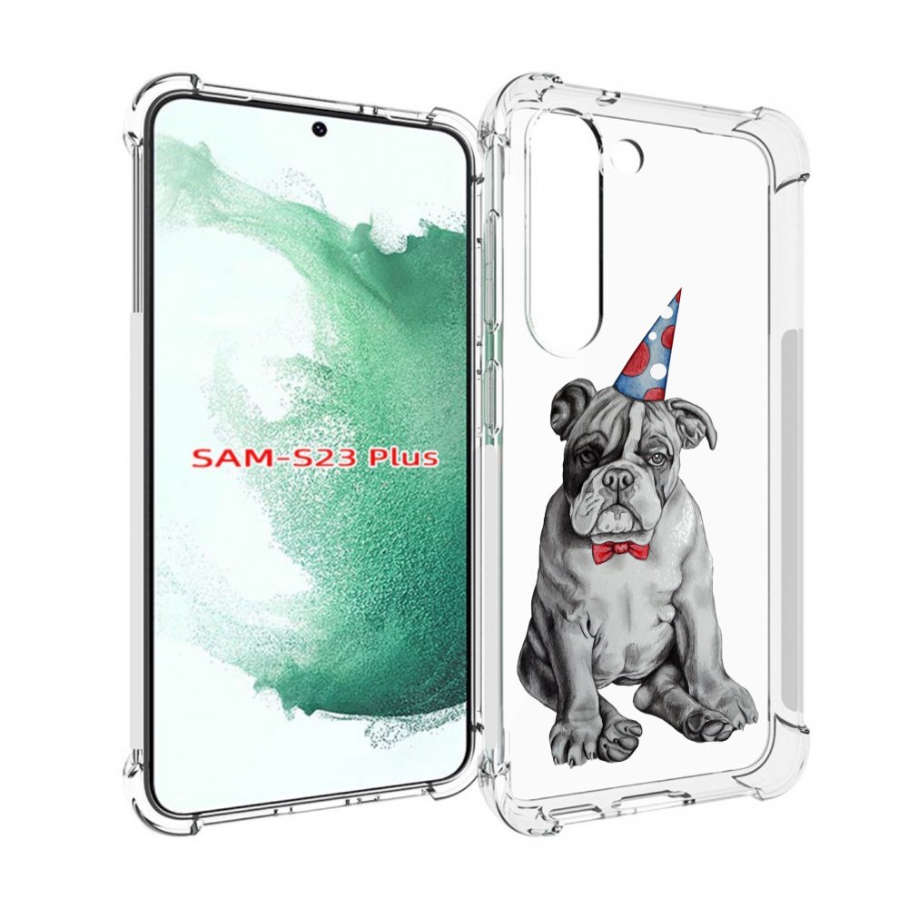 

Чехол MyPads праздничный щенок для Samsung Galaxy S23 Plus +, Прозрачный, Tocco