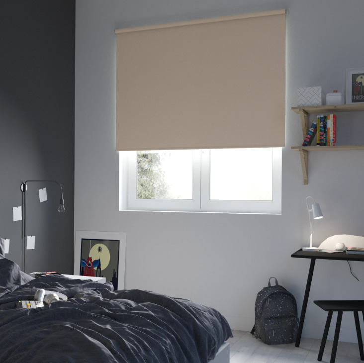 

Штора рулонная блэкаут Inspire Belem 120x175 см коричневая Moon 4, Belem